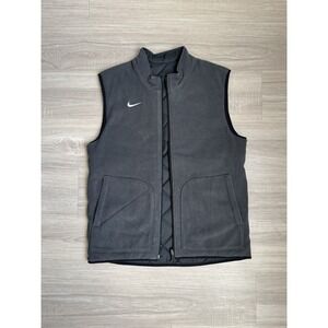 AZ Cardinals Black Gray Reversible Quilted Zip Up Vest L Outdoor Sports Layering
